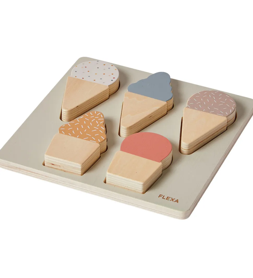 Flexa Play Puslespil - 5 Brikker - Træ