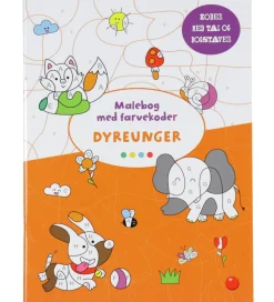 Forlaget Bolden Malebog m. Farvekoder - Dyreunger
