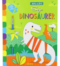 Forlaget Carlsen Malebog - Mal og Leg - Seje Dinosaurer