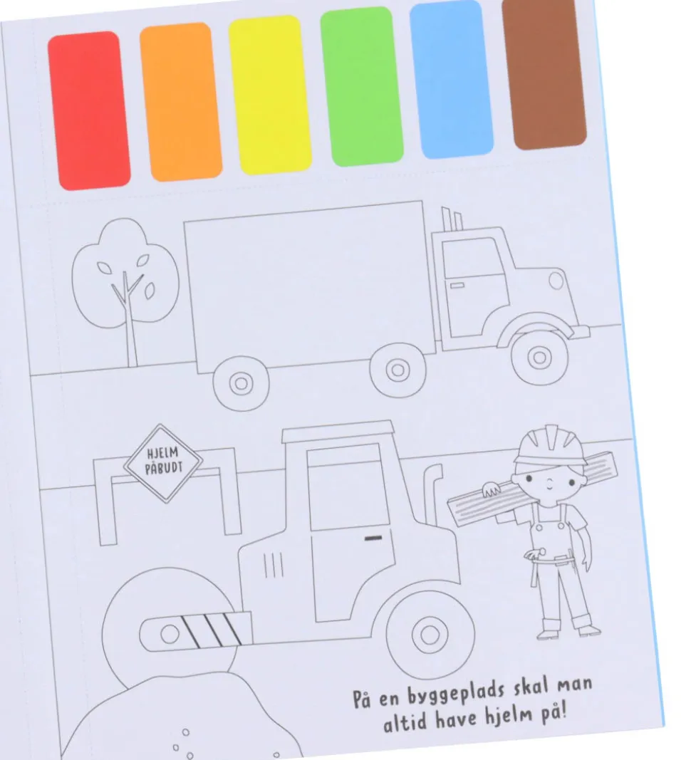 Forlaget Carlsen Malebog - Mal Og Leg - Travle Maskiner