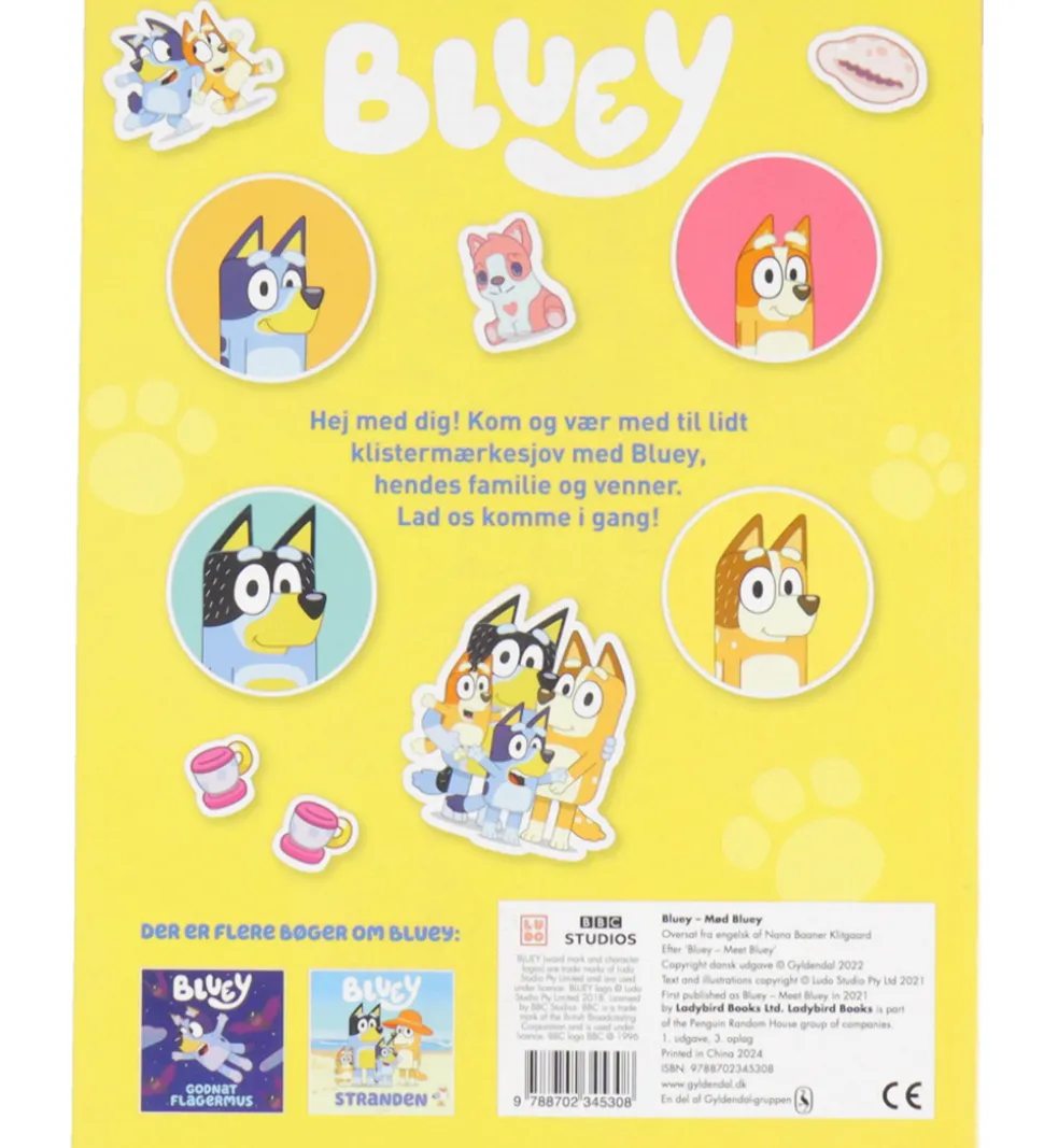 Forlaget Gyldendal Klistermærkebog - Bluey - Mød Bluey