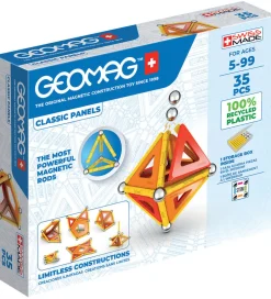 Geomag Magnetsæt - Classic Panels Recycled - 35 Dele