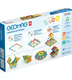 Geomag Magnetsæt - Supercolor Panels Recycled - 78 Dele