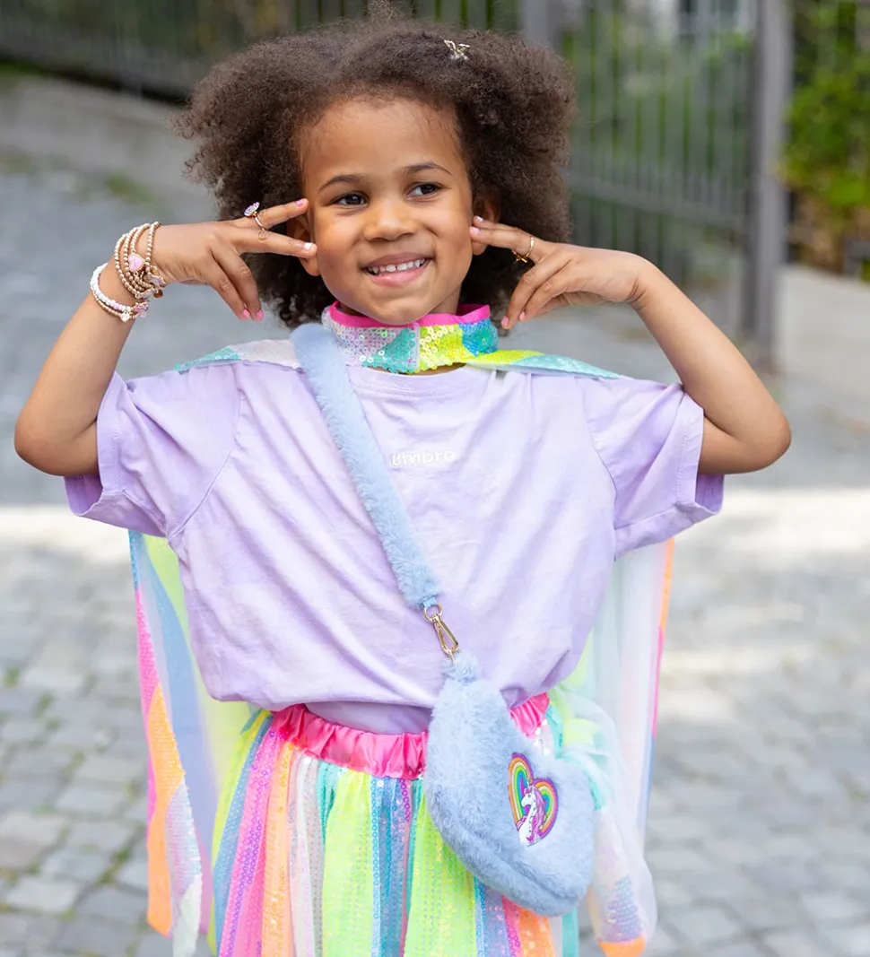 Great Pretenders Skuldertaske - Rainbow Cuddle - Periwinkle