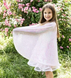 Great Pretenders Udklædning - Pink Sequins Twirl Cape