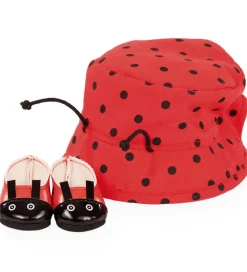 Götz Dukketøj - Sko/Bøllehat - 30-33cm - Mariehøne