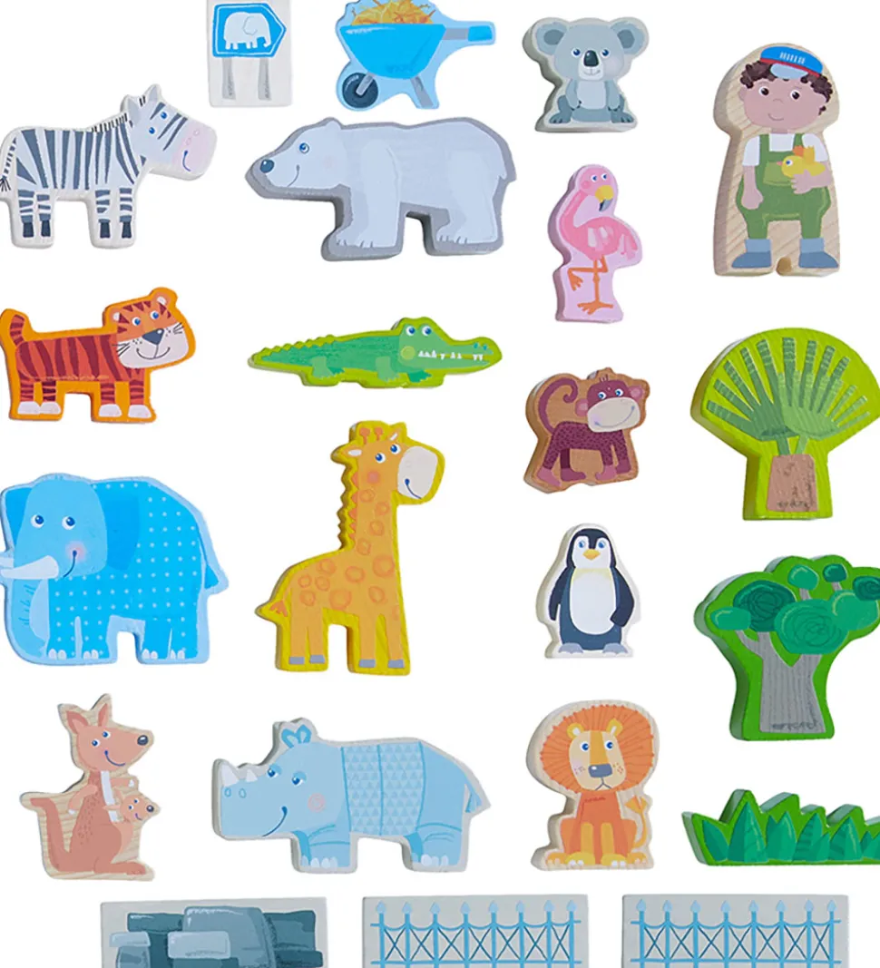 HABA Play World Legetøj - 23 Dele - Zoo
