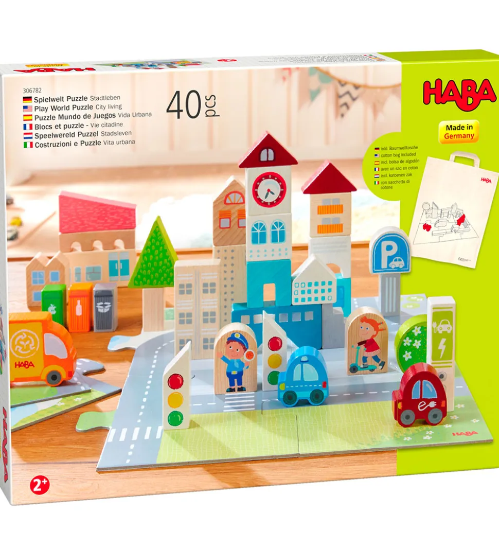 Haba Play World Puslespil - 40 Dele