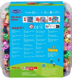 Hama Maxi Perler - Gurli Gris + Lillesøster Evie - 900 Stk.