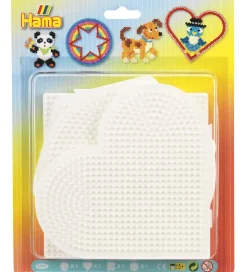Hama Midi Perleplader - 4 stk. - Cirkel/Hjerte/Kvadrat/Sekskant