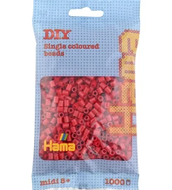 Hama Midi Perler - 1000 stk. - 114 Kirsebærrød
