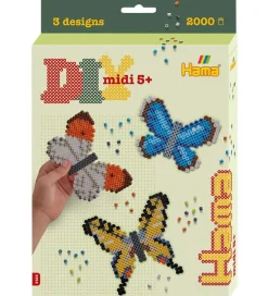 Hama Midi Perler - 2000 stk. - DIY Ophæng - Sommerfugle