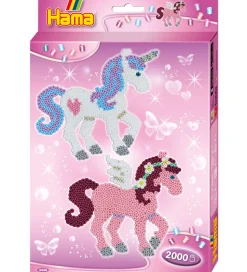 Hama Midi Perler - 2000 stk. - DIY Ophæng - Enhjørninger