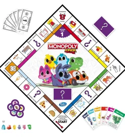 Hasbro Brætspil - Monopoly Junior - 2-i-1