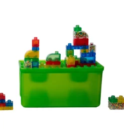 Jelly Blox Opbevaringskasse m. Klodser - 2-i-1 - 30 Dele - Grøn