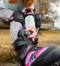 K2 Rulleskøjter - Charm Boa Alu - Sort/Rose/Blå - Inliner