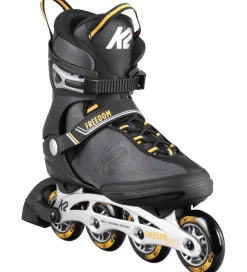 K2 Rulleskøjter - Freedom M - Sort/Gul - Inliner