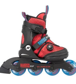 K2 Rulleskøjter - Raider Boa - Sort/Rød - Inliner