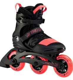 K2 Rulleskøjter - Trio LT 100 W - Sort/Koral - Inliner