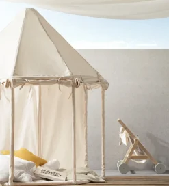 Kids Concept Legetelt - Pavillon - 122x142 cm - Naturhvid