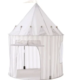 Kids Concept Legetelt - 100x130 cm - Grå Striber