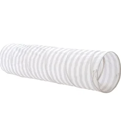 Kids Concept Legetunnel - 180 cm - Grå Striber