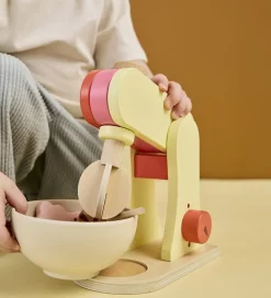 Kids Concept Røremaskine - Træ - 17 cm - Lysegul/Rosa