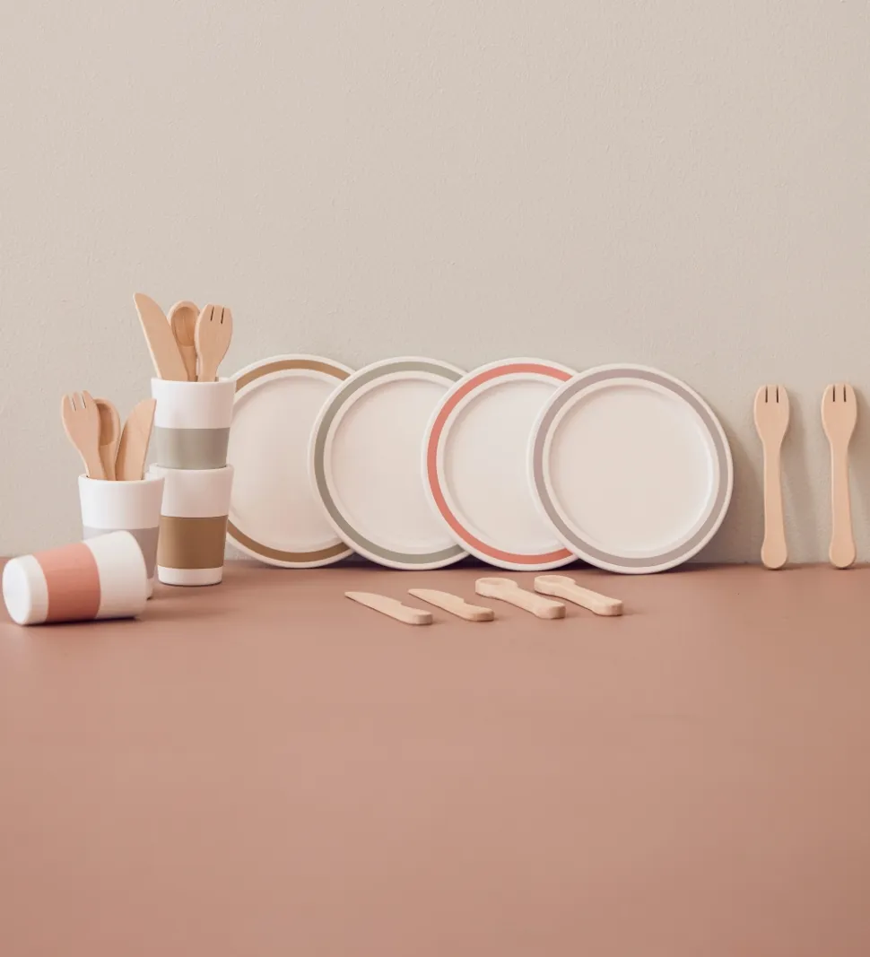 Kids Concept Spisestel - Bistro - Træ/Hvid