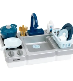 Klein Minikøkken - M/Vask - 42x26x26 cm - Blå/Guld