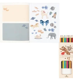 Konges Sløjd Aktivitetsbog m. Farveblyanter - Multi