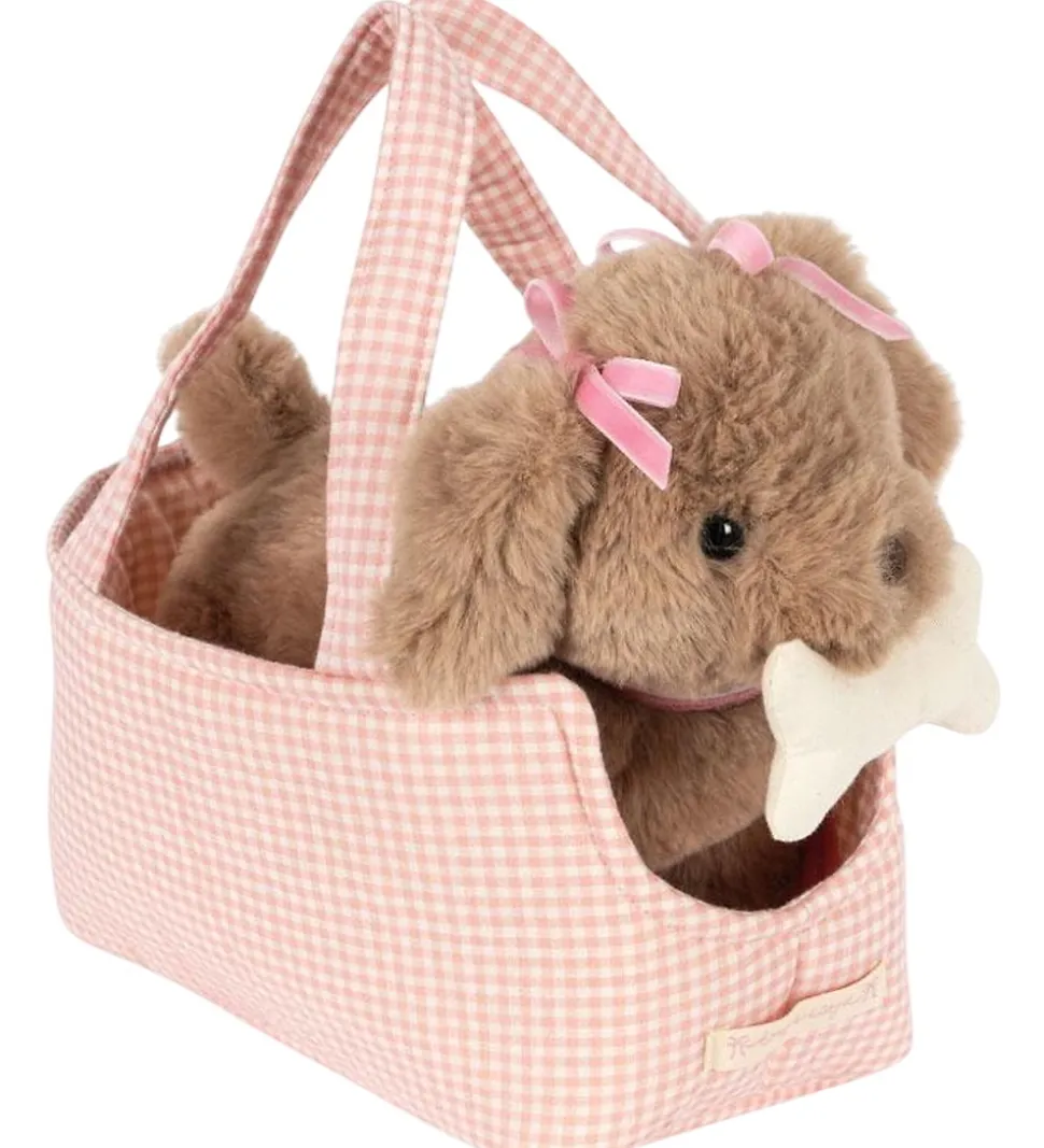 Konges Sløjd Bamse - Hundehvalpen Maude - Pink Check