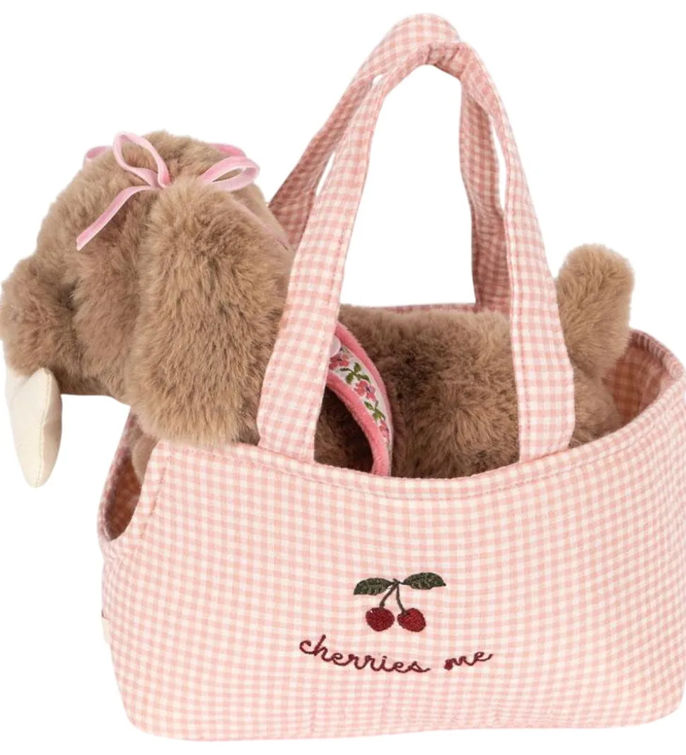 Konges Sløjd Bamse - Hundehvalpen Maude - Pink Check