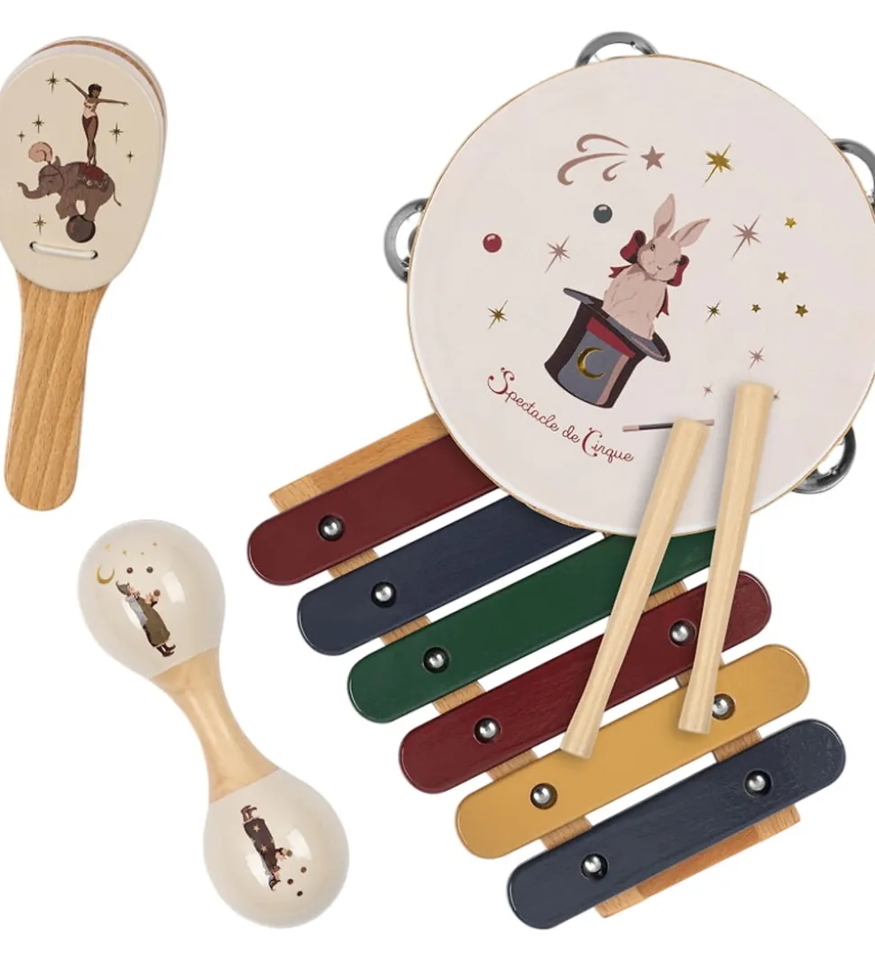 Konges Sløjd Musikinstrumenter - Træ - 4 Dele - Circus