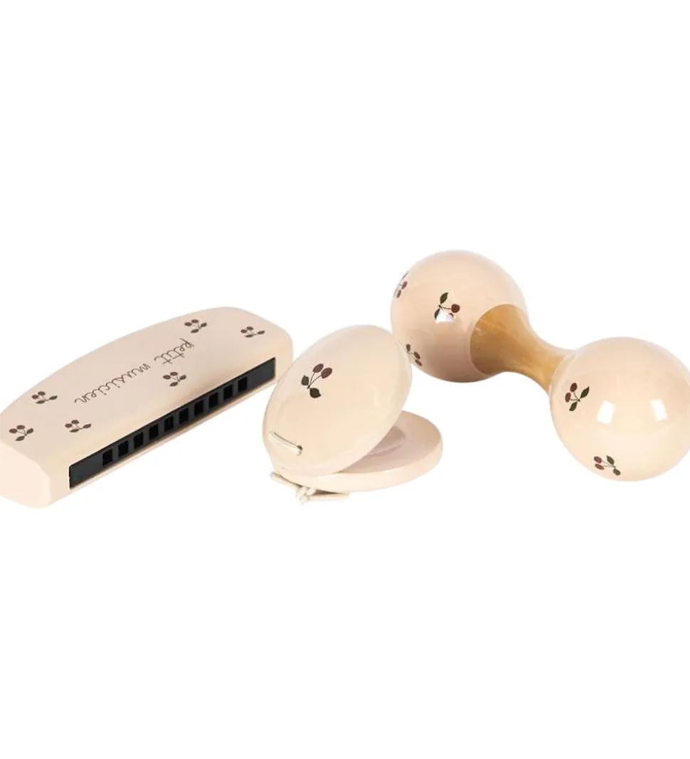 Konges Sløjd Musikinstrumenter - Træ - 3 Dele - Cherry