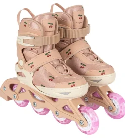 Konges Sløjd Rulleskøjter m. Lys - Cherry Blush