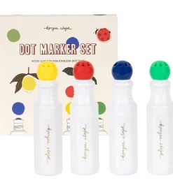 Konges Sløjd Tuscher m. Tegneark - Dot Marker - Multi