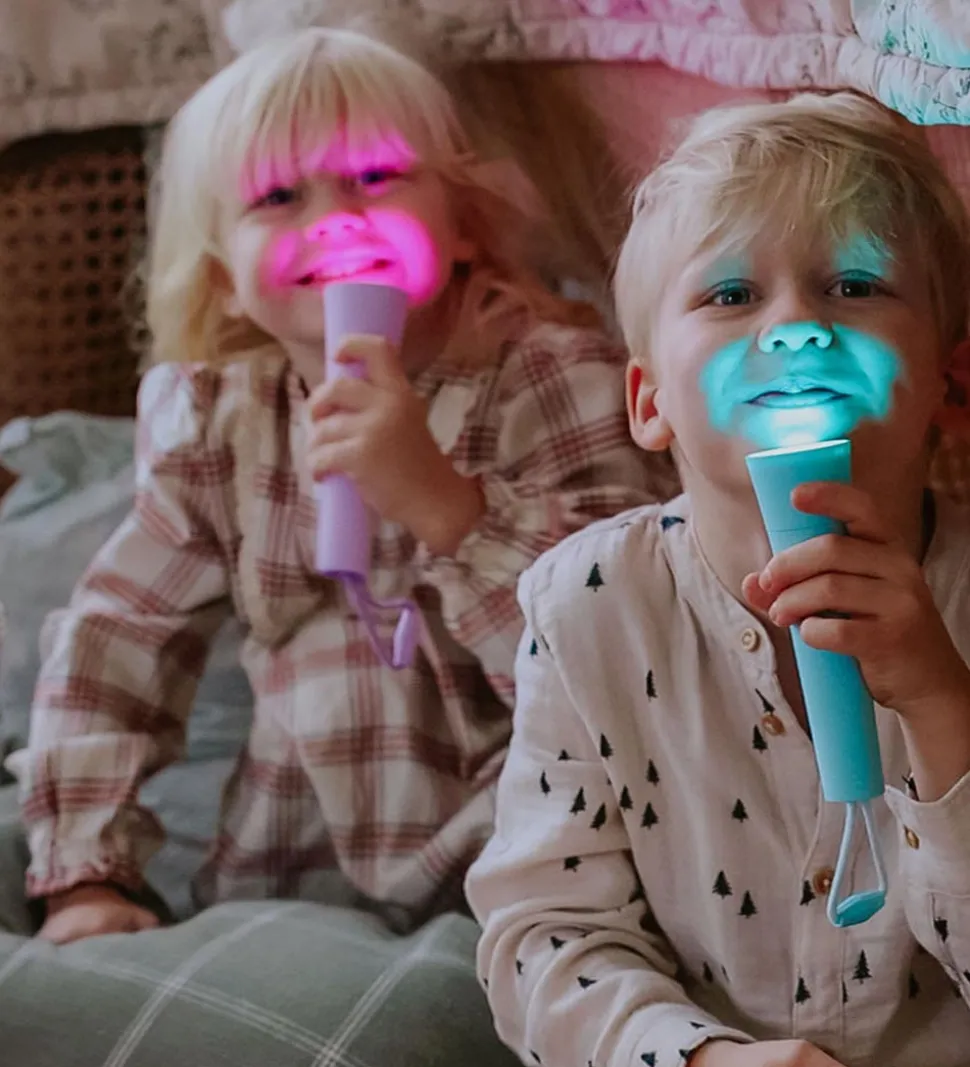 Lalarma Lommelygte - Color Change - 15 cm - Lilla