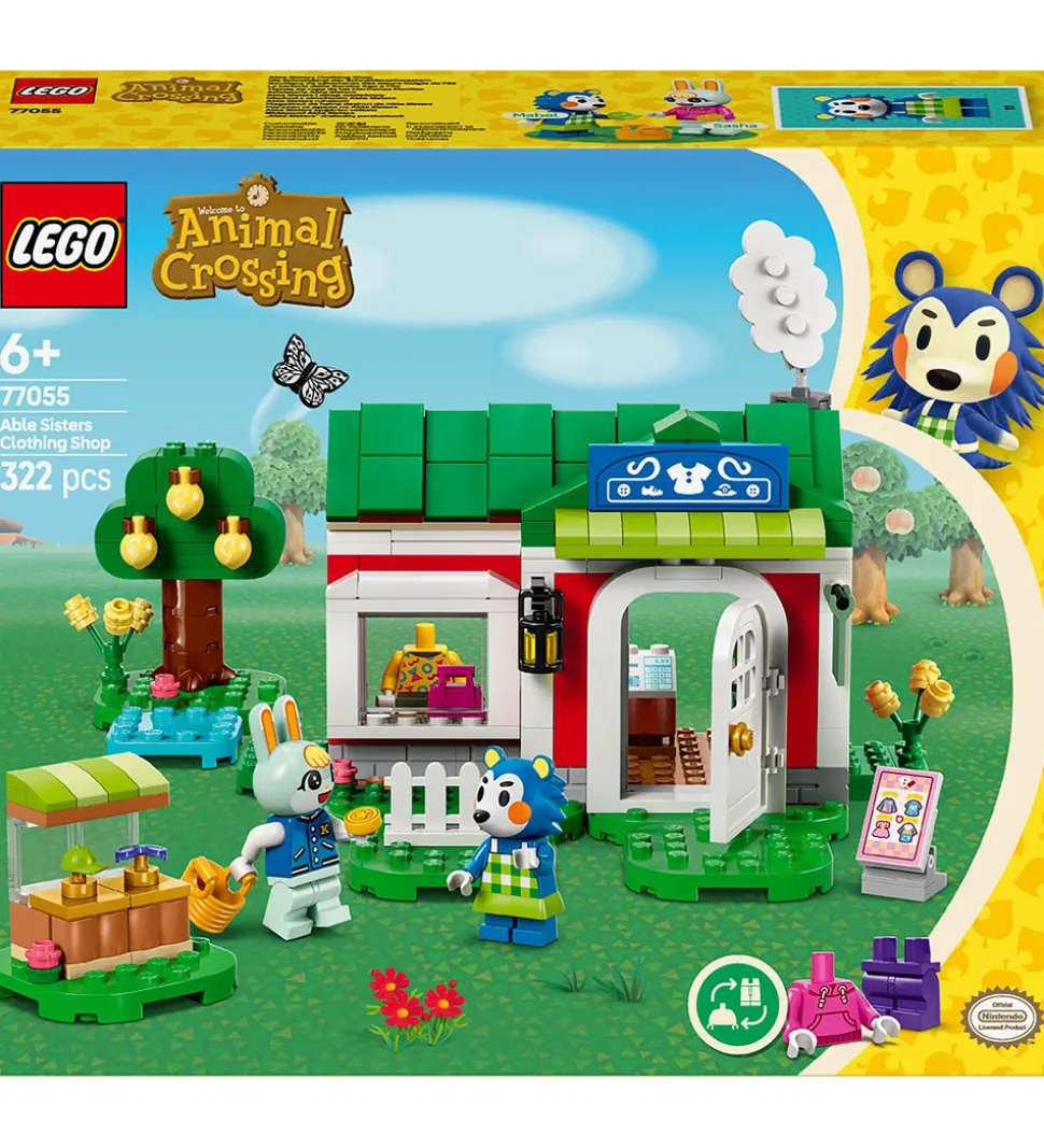LEGO® Animal Crossing - Tøjbutikken Able Sis... 77055 - 322 Dele