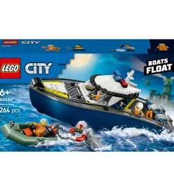 LEGO® City - Politibåd På Forbryderjagt 60456 - 264 Dele