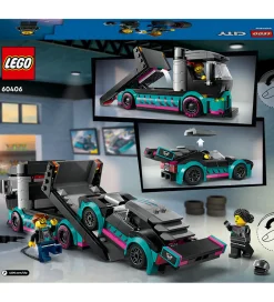 LEGO® City - Racerbil Og Biltransporter 60406 - 328 Dele