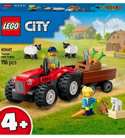 LEGO® City - Rød Traktor Med Anhænger Og Får 60461 - 116 Dele