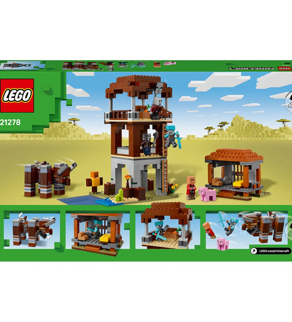LEGO® Minecraft - Røverforposten Og Ravager 21278 - 665 Dele