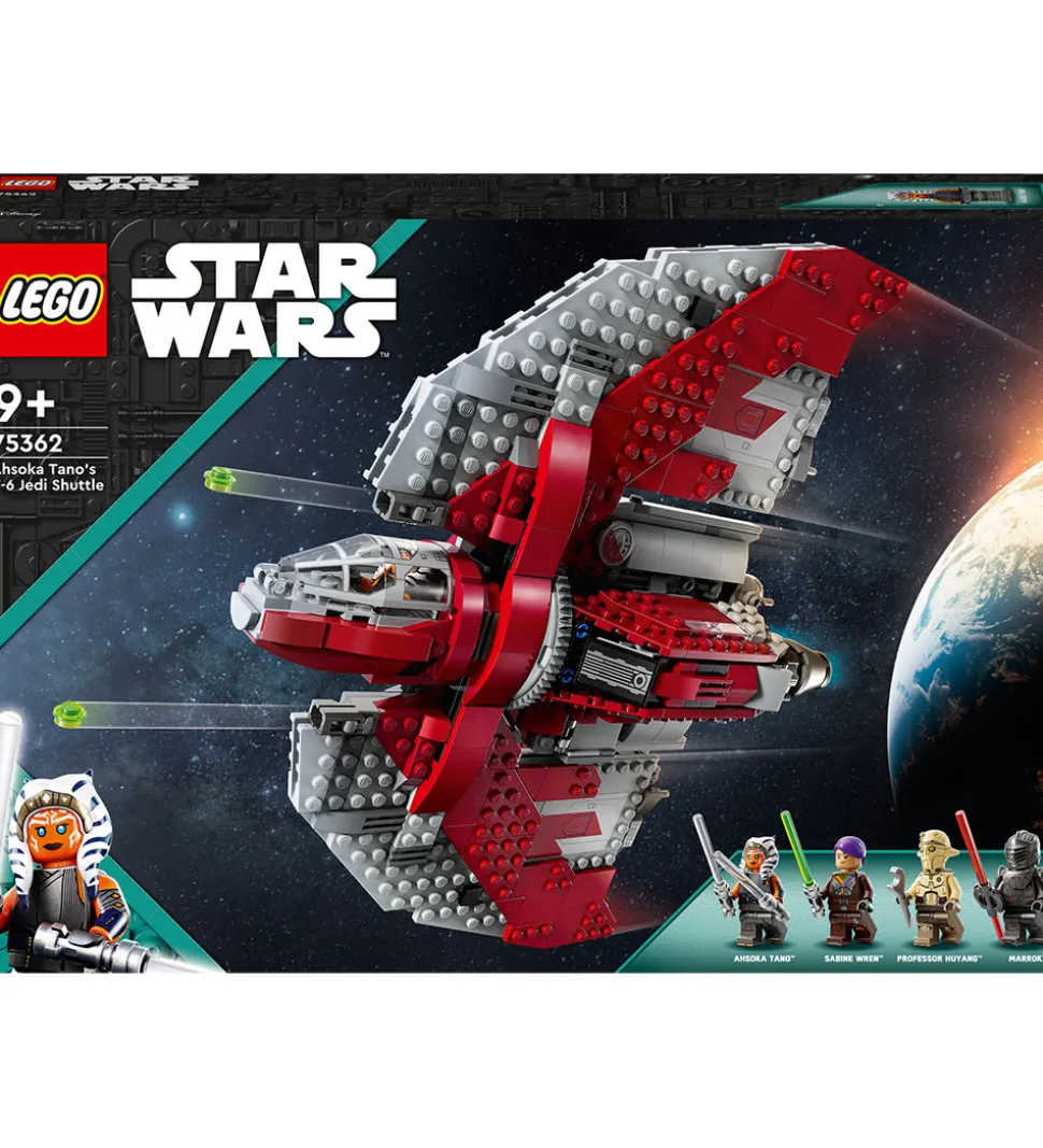 LEGO® Star Wars - Ahsoka Tanos T-6 Jedifærge 75362 - 601 Dele