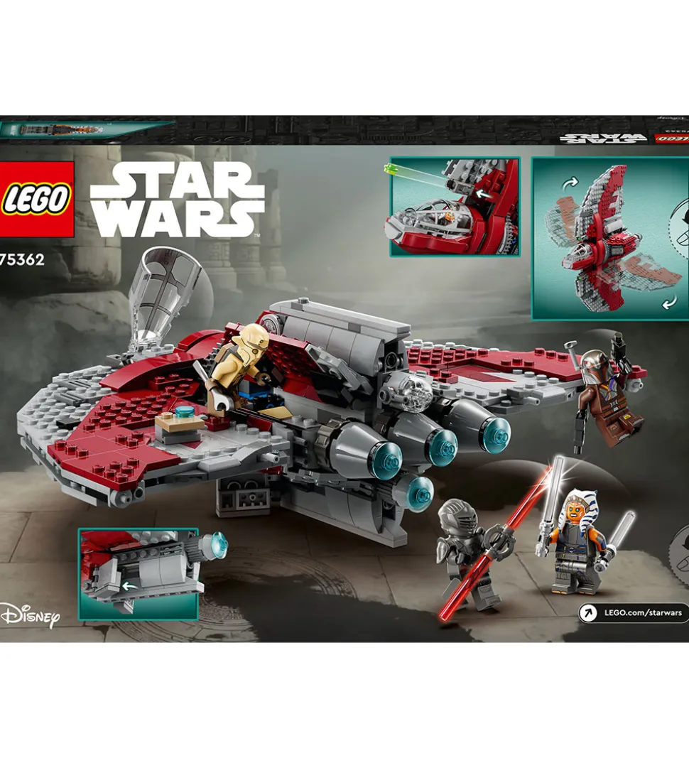 LEGO® Star Wars - Ahsoka Tanos T-6 Jedifærge 75362 - 601 Dele