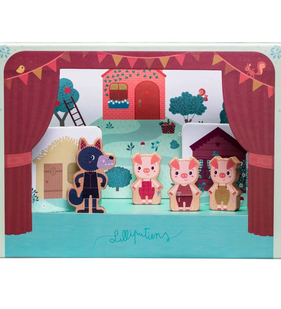 Lilliputiens Aktivitetslegetøj - Magnetisk Teater - Ulven