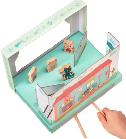 Lilliputiens Aktivitetslegetøj - Magnetisk Teater - Ulven