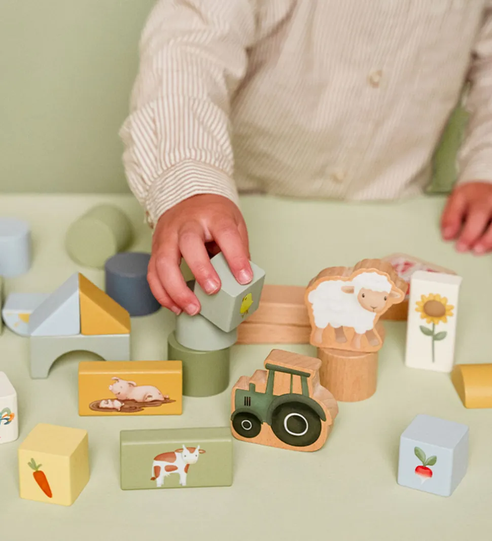 Little Dutch Byggeklodser - Træ - 50 Dele - Little Farm