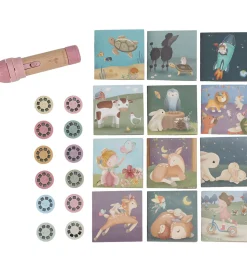Little Dutch Historie Projektorlommelygte - Pink