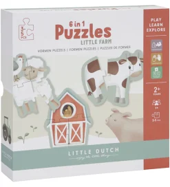 Little Dutch Puslespil - 6-i-1 - Little Farm