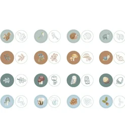 Little Dutch Stempler - Selvfarvende - 16 Stk. - Forest Friends